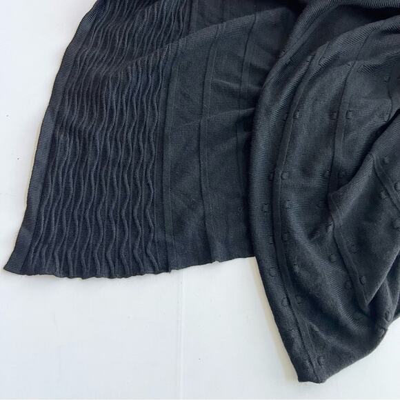 New NORTHERN ANGEL Black Open Front Cardigan Sweater Top Women’s SIZE 2X Acrylic - Picture 5 of 6